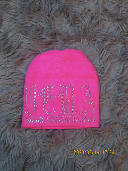 Rhinestone VV Beanies