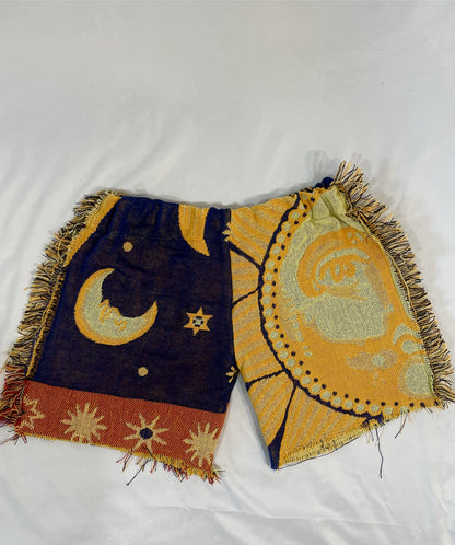 Sun and Moon Tapestry Shorts